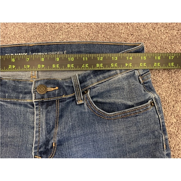 Old Navy Womens Jeans Size 6 Regular Blue Denim Curvy Mid Rise Stretch 5-Pockets - Picture 7 of 13